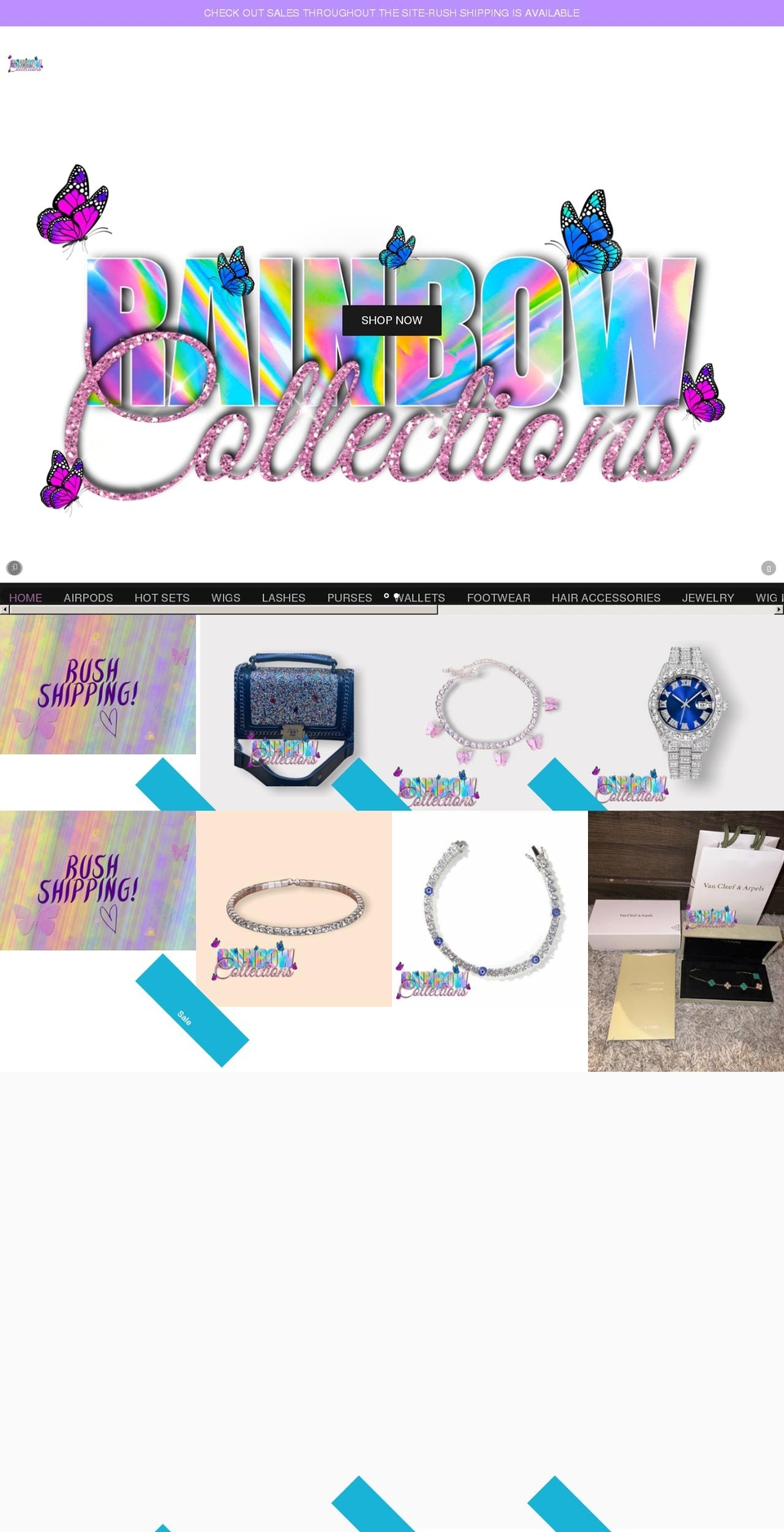 rainbowcollections.org shopify website screenshot
