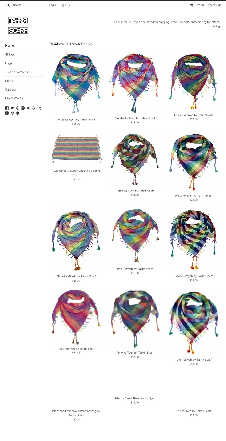 rainbowkeffiyehs.com — Shopify storefront screenshot