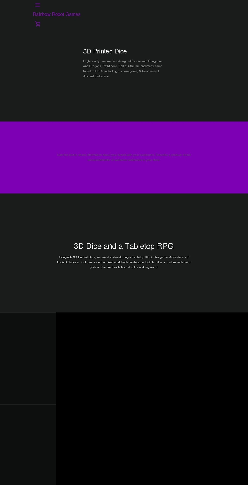 rainbowrobotgames.com shopify website screenshot