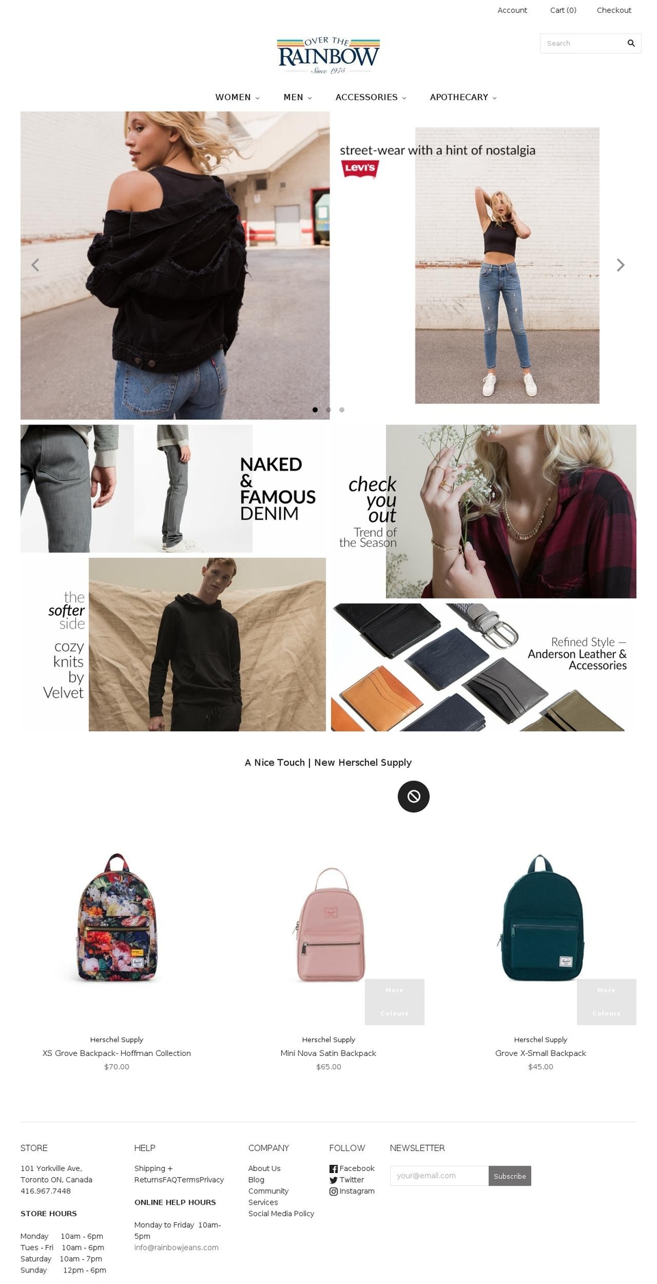 rainbowtoronto.com shopify website screenshot