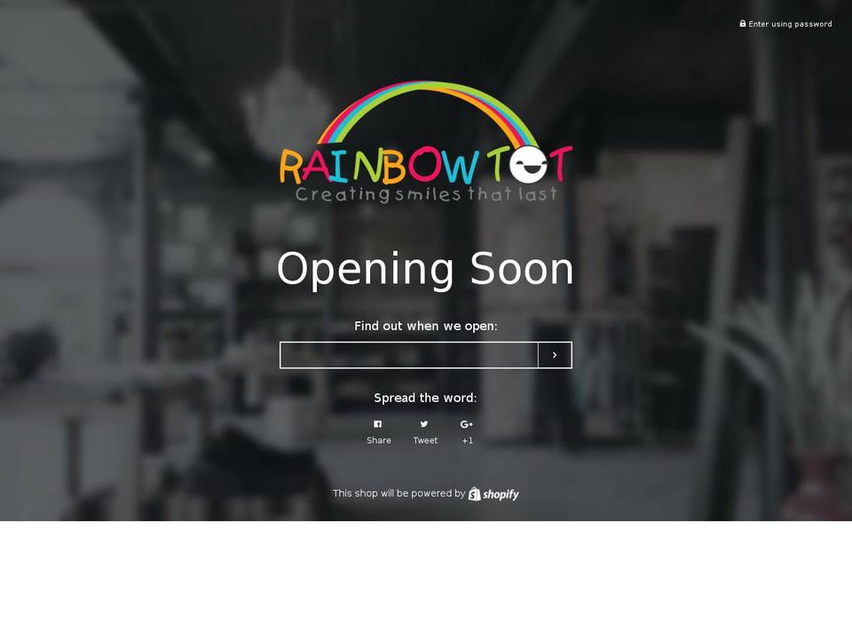 rainbowtot.com shopify website screenshot