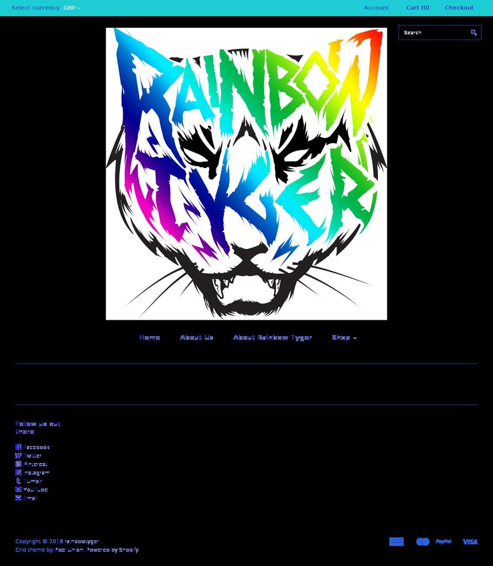 rainbowtyger.com — Shopify storefront screenshot