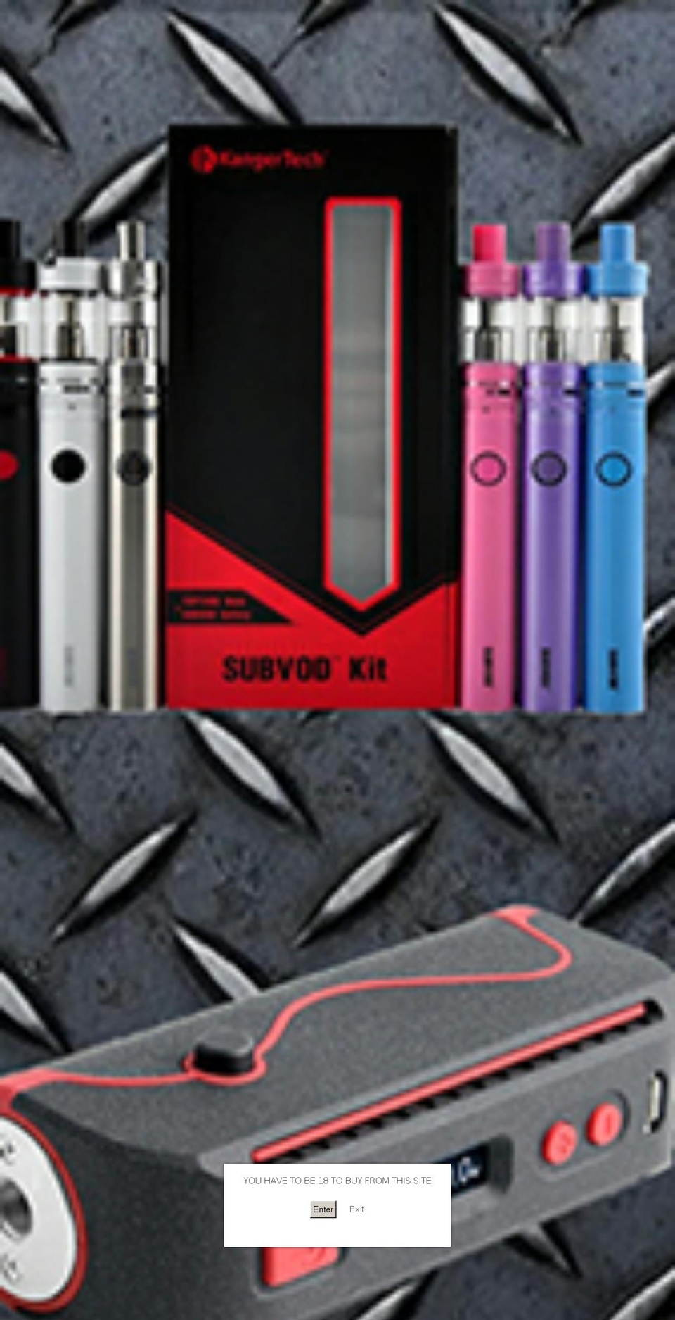 rainbowvapes.co.uk shopify website screenshot