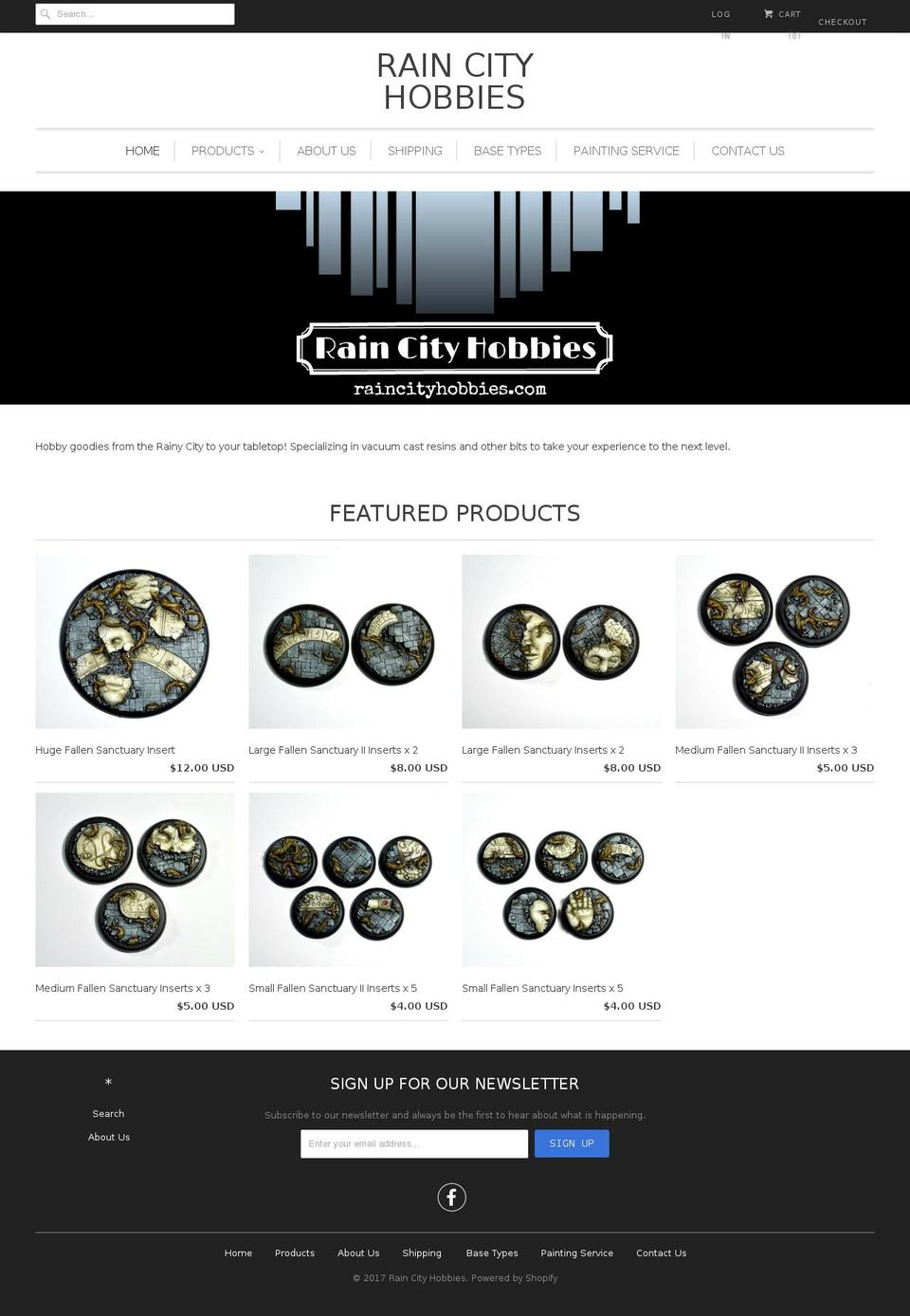 raincityhobbies.com shopify website screenshot