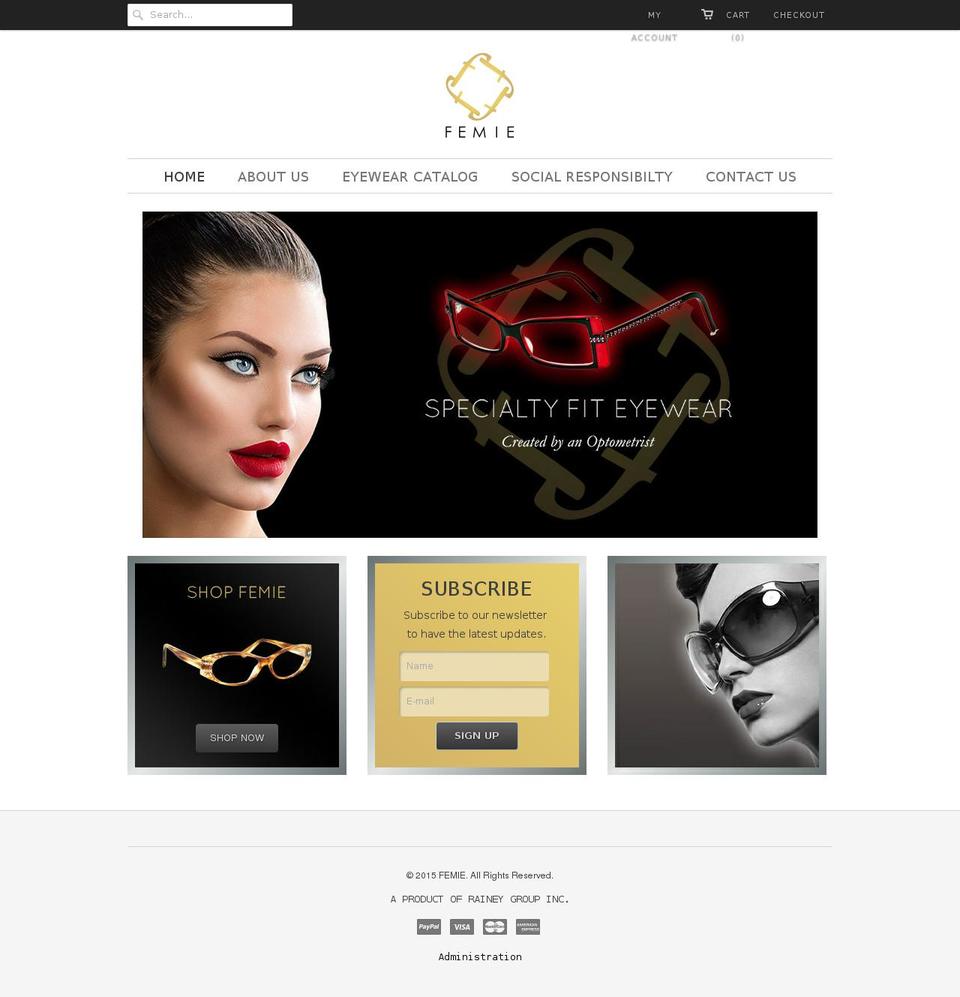 raineygrp.com shopify website screenshot