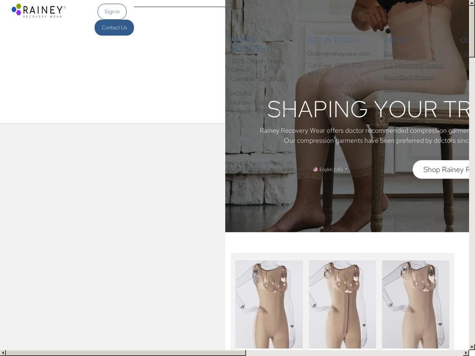 Handy - New Shopify theme site example raineyrecoverywear.com
