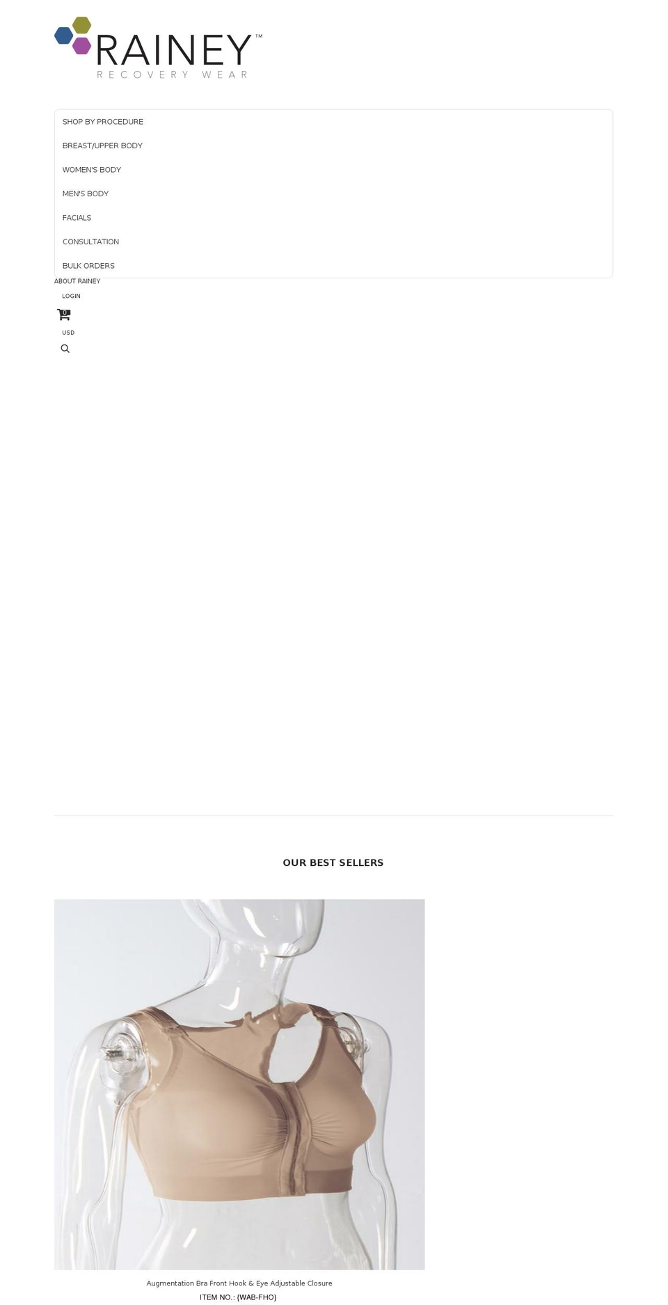 Handy - New Shopify theme site example raineywear.com