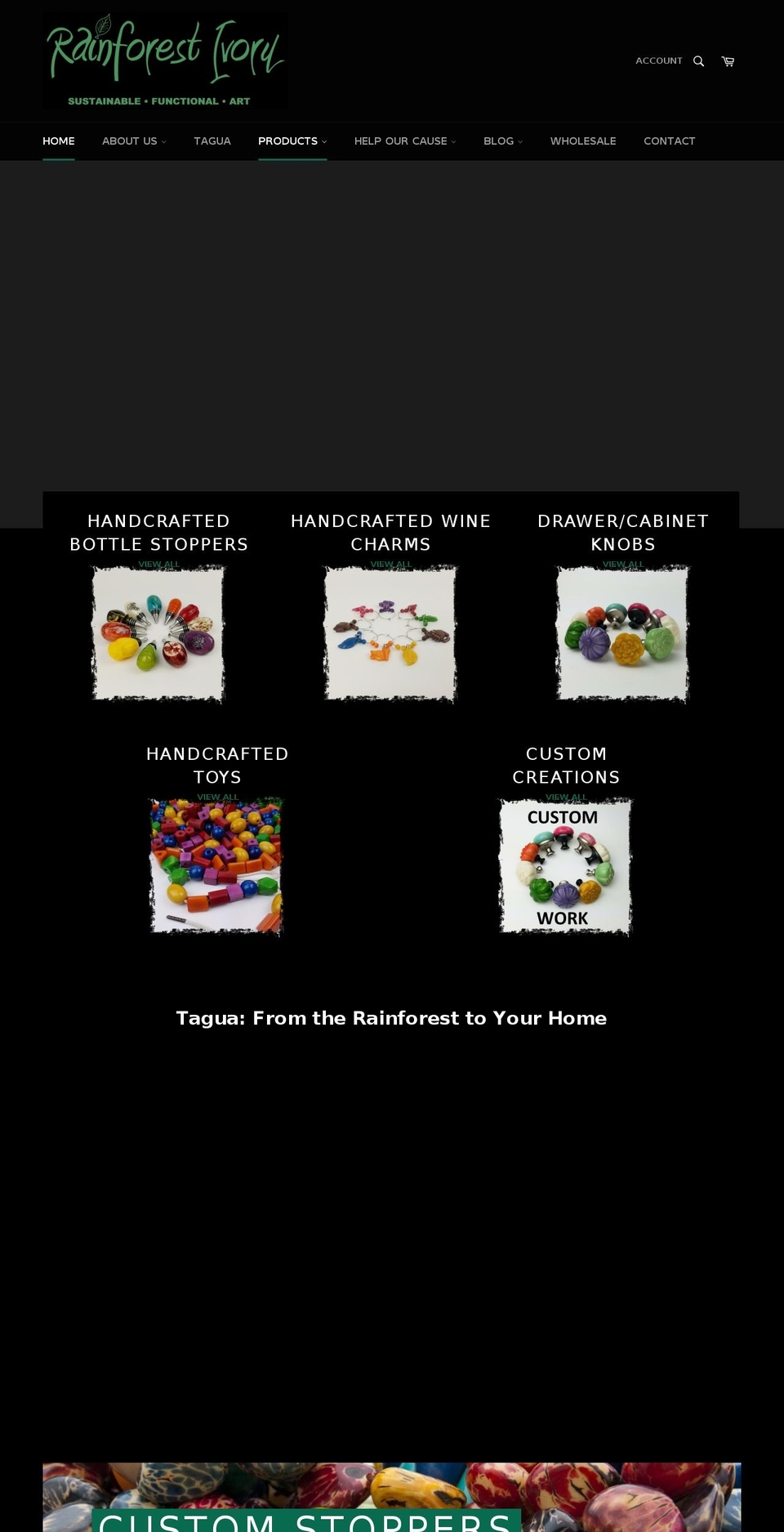 rainforestivory.com — Shopify storefront screenshot