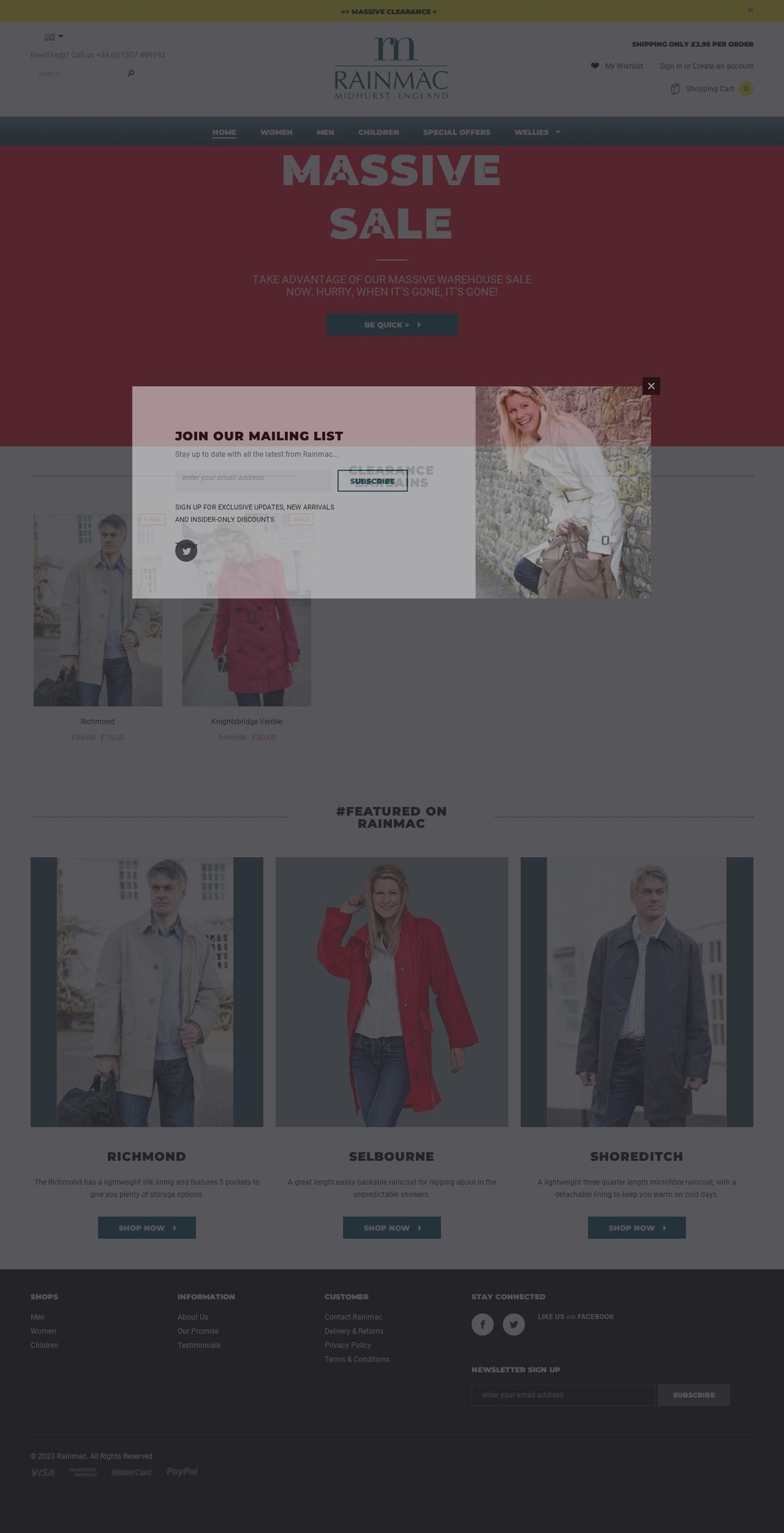 rainmac.net shopify website screenshot