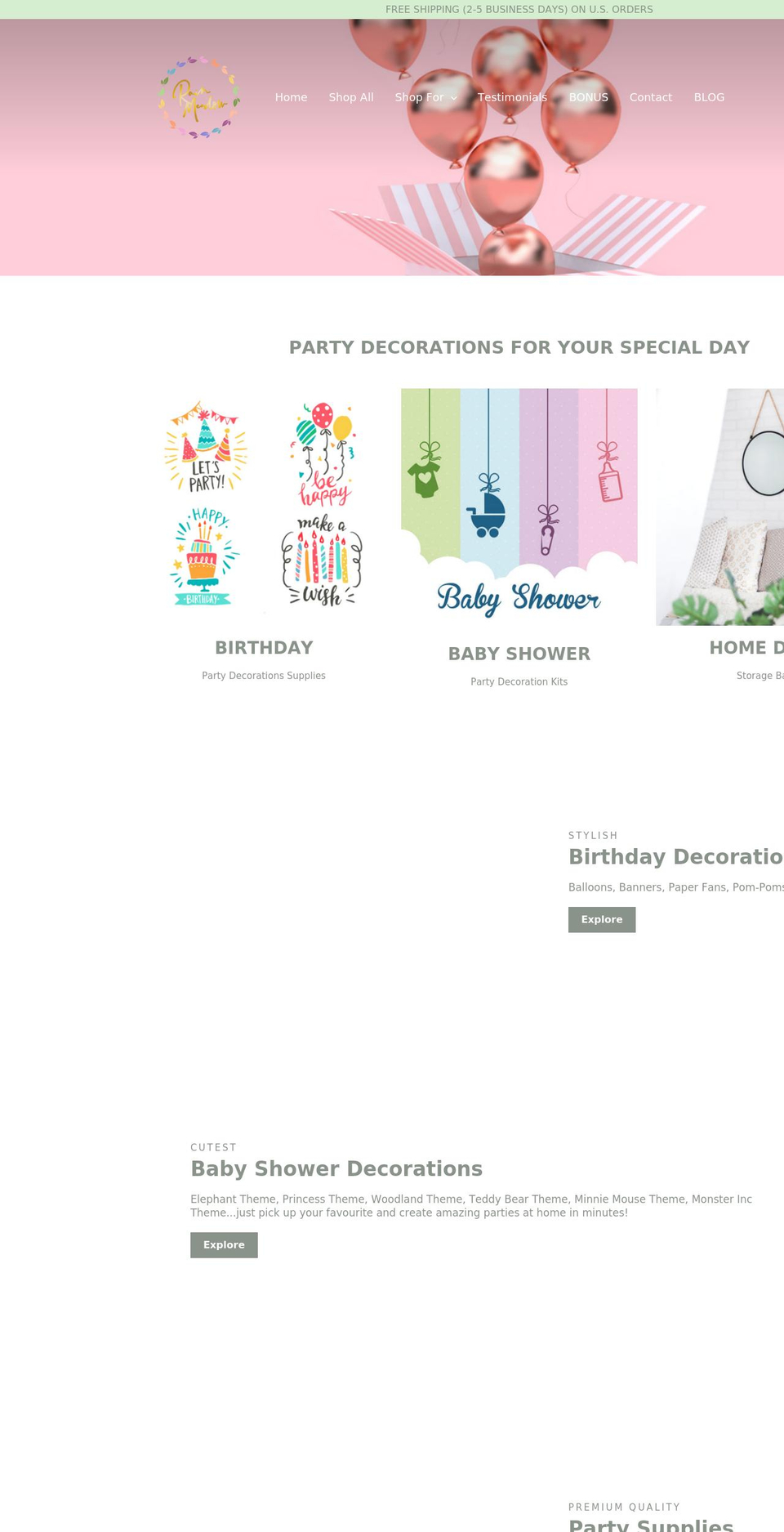 rainmeadow.com shopify website screenshot