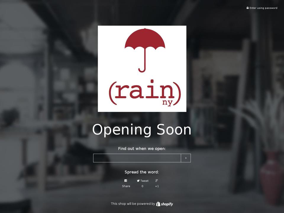 rainny.info shopify website screenshot