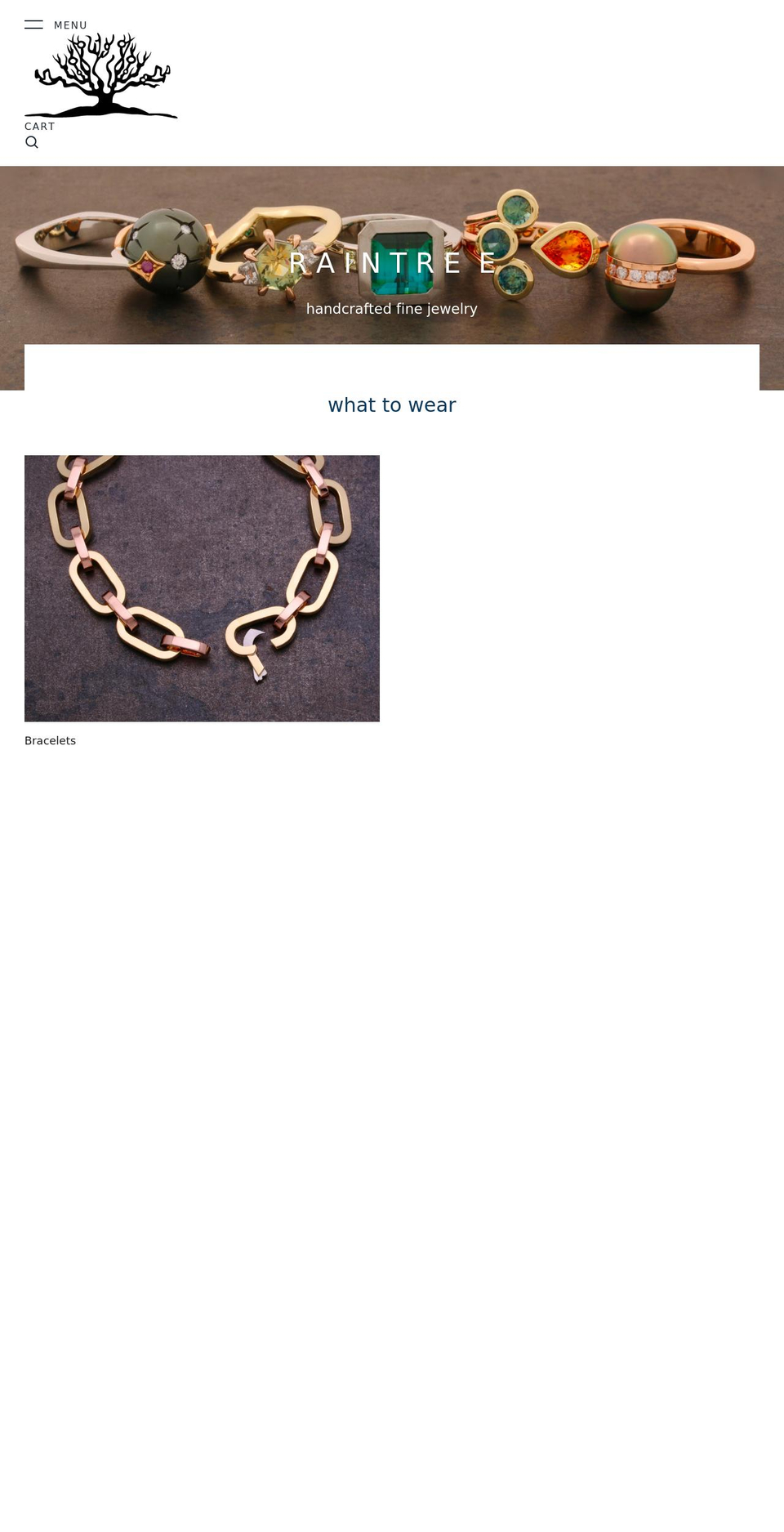 raintreevt.com shopify website screenshot