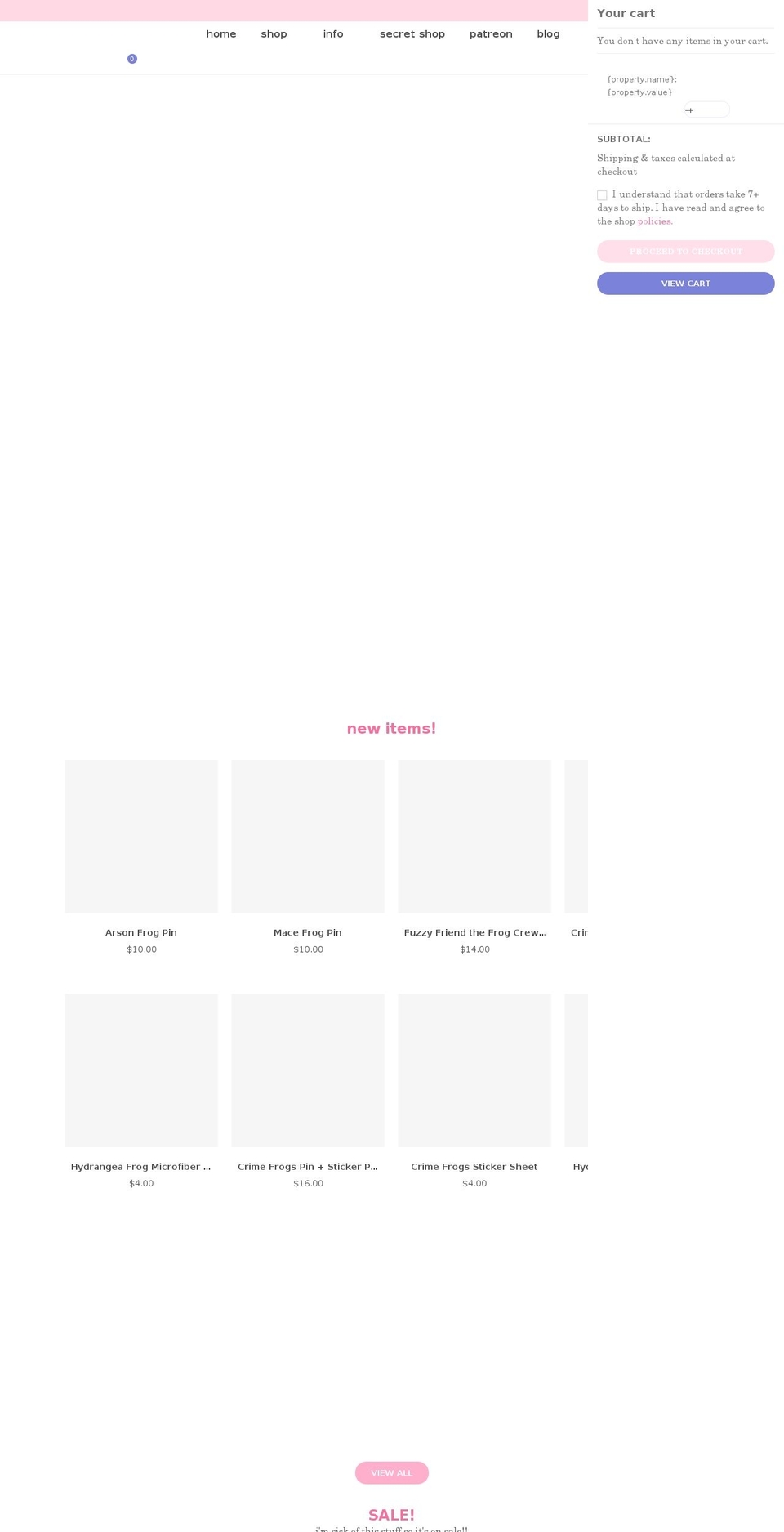 rainylune.com shopify website screenshot