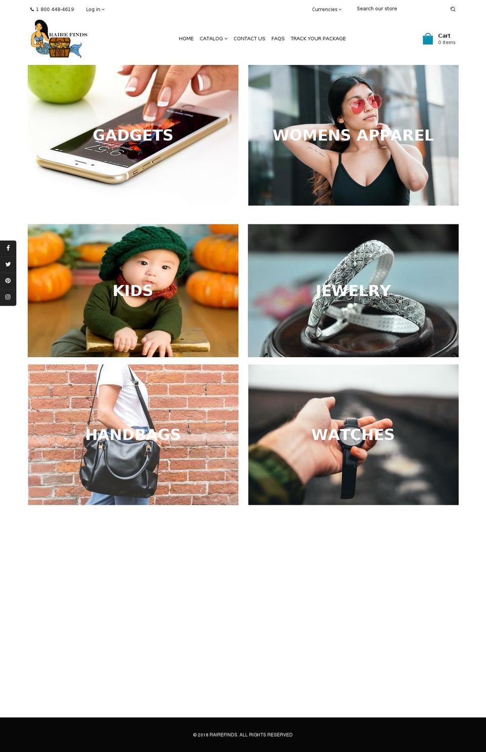 shopie-drag-drop-v-1-2 Shopify theme site example rairefinds.com