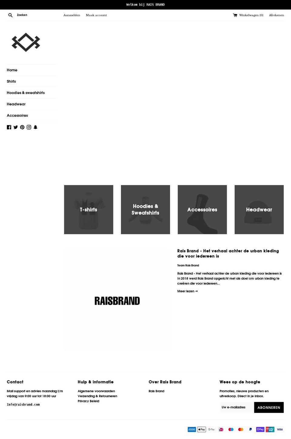 raisbrand.com shopify website screenshot