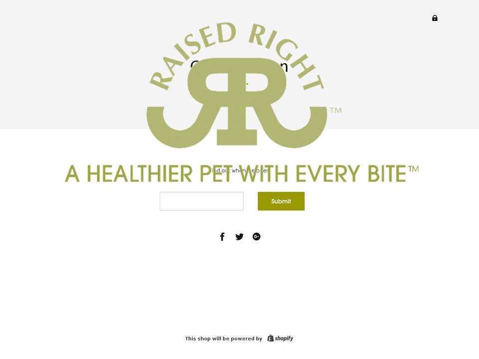 raised-right.com shopify website screenshot
