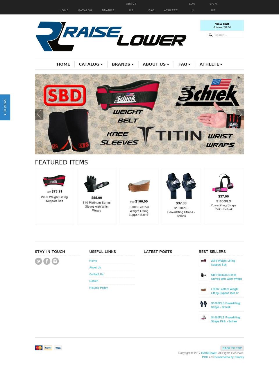 raiselower.co.nz shopify website screenshot