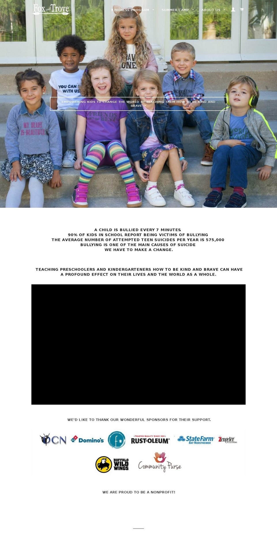 raisethemkindandbrave.com — Shopify storefront screenshot