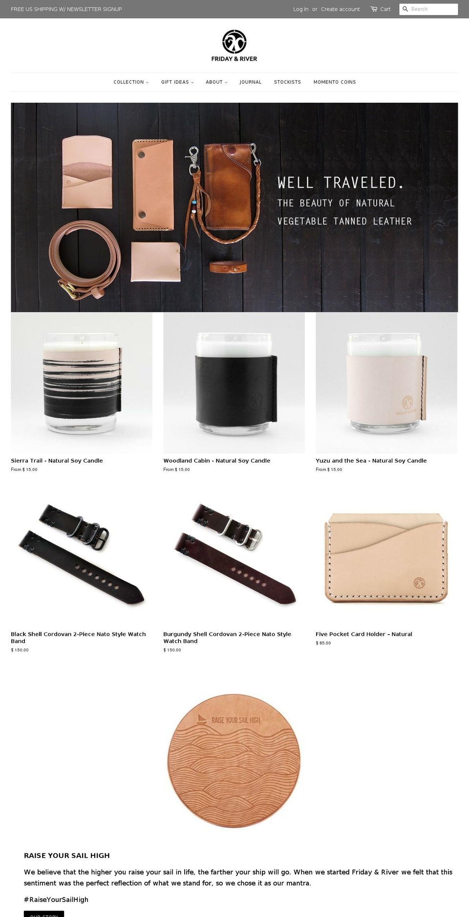 raiseyoursailhigh.com — Shopify storefront screenshot