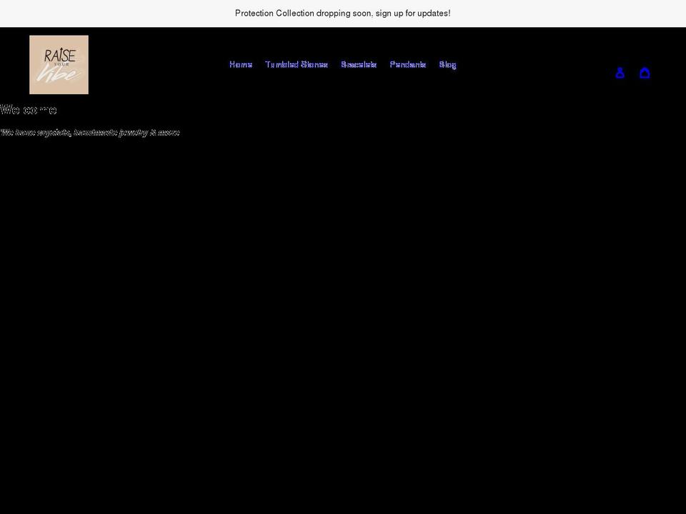 raiseyourvibeshop.com shopify website screenshot