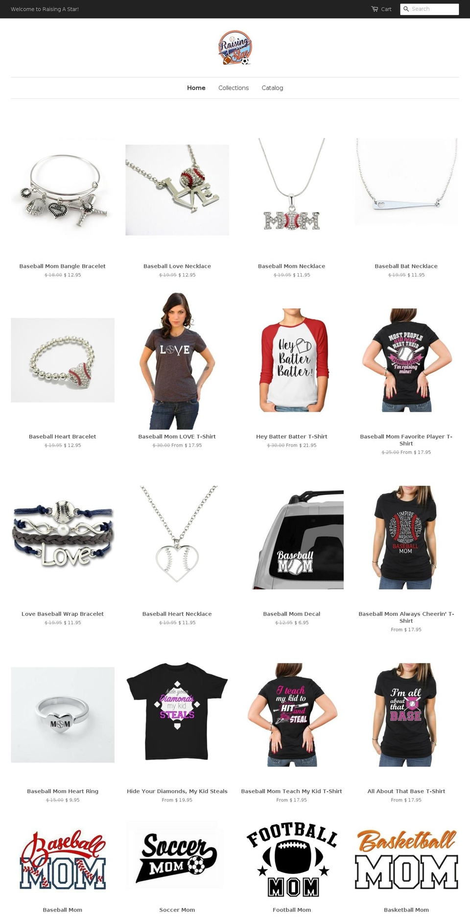 raisingastar.com shopify website screenshot