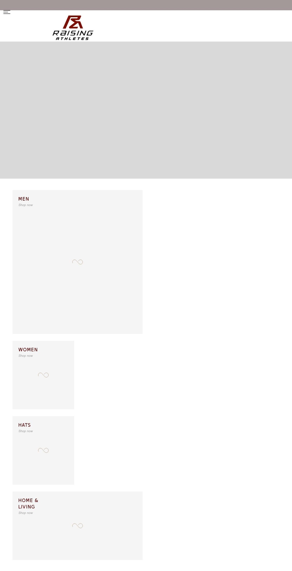 raisingathletes.net shopify website screenshot