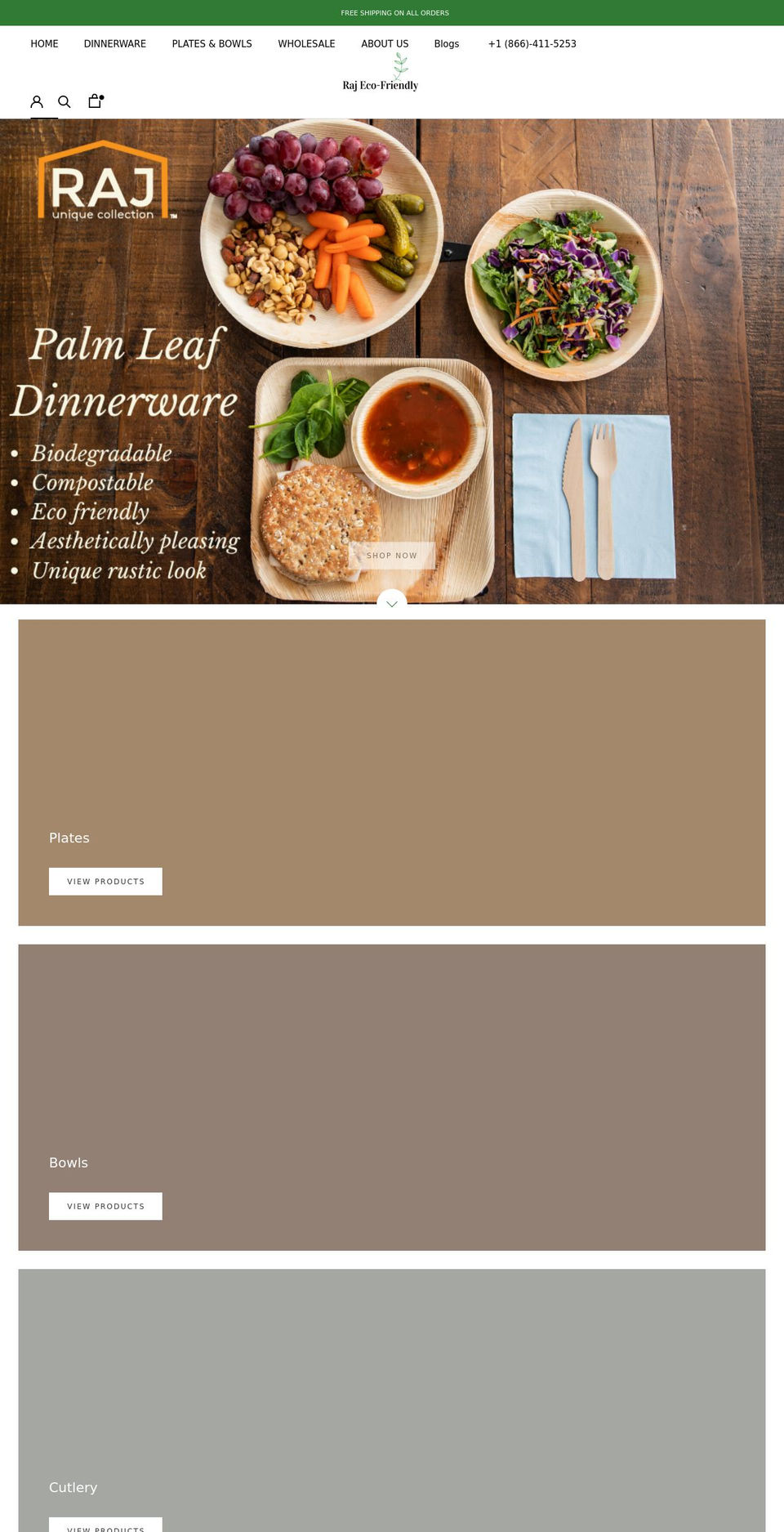 rajeco.com shopify website screenshot