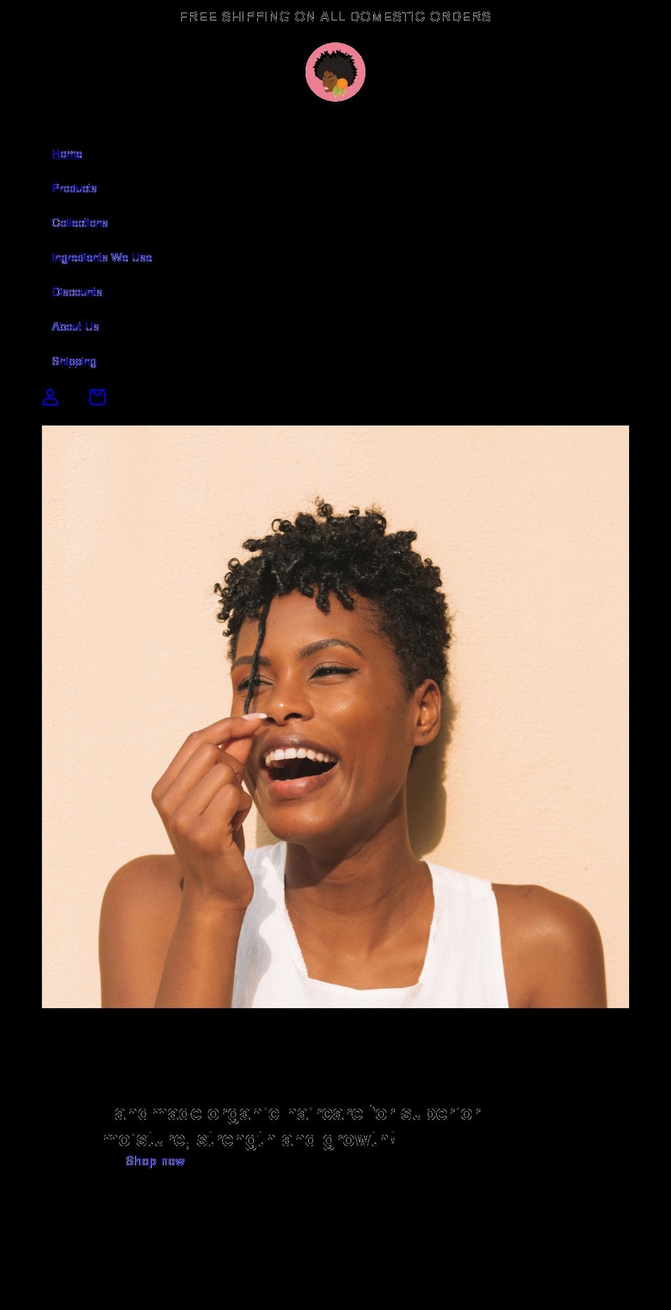 rajeeyahsweetnaturals.com shopify website screenshot