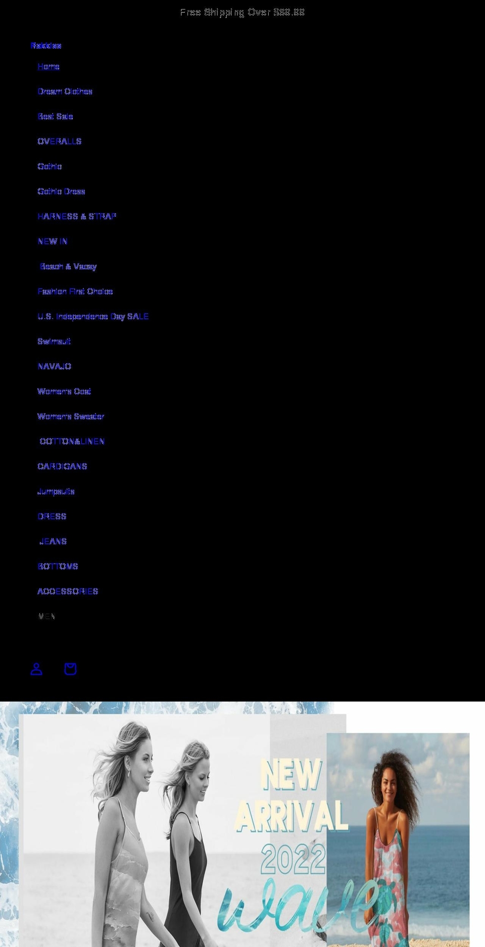 rakkiss.com shopify website screenshot