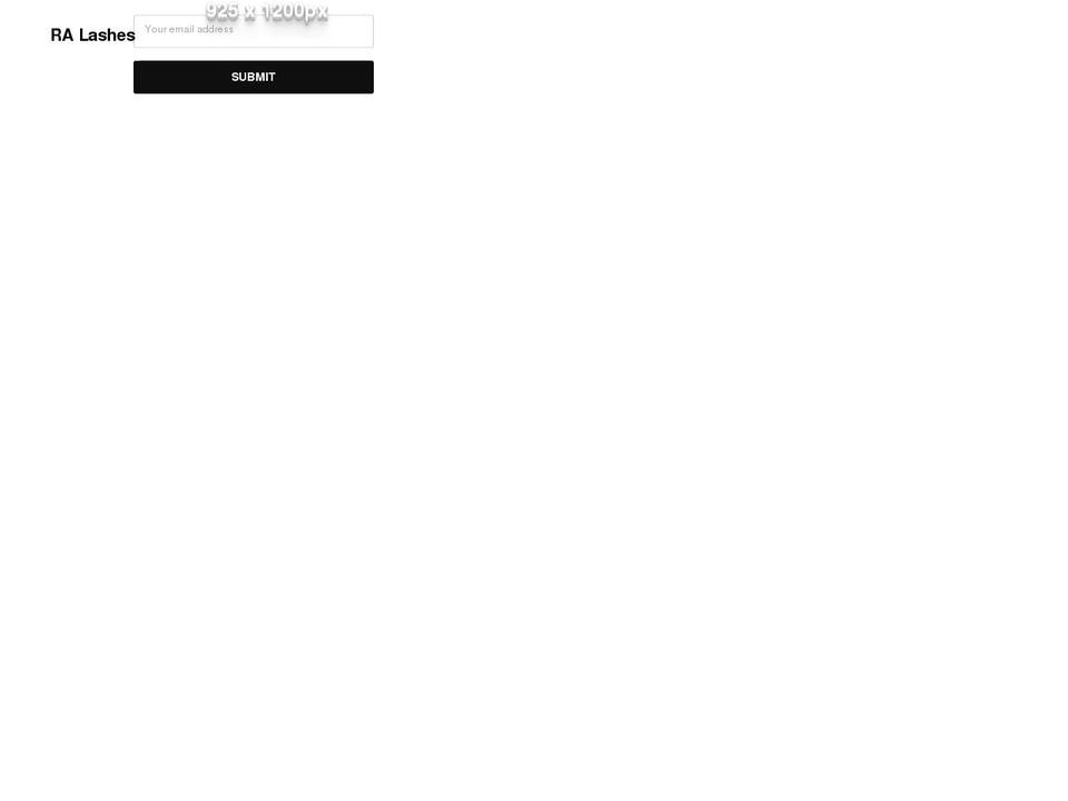 ralashes.co.uk shopify website screenshot
