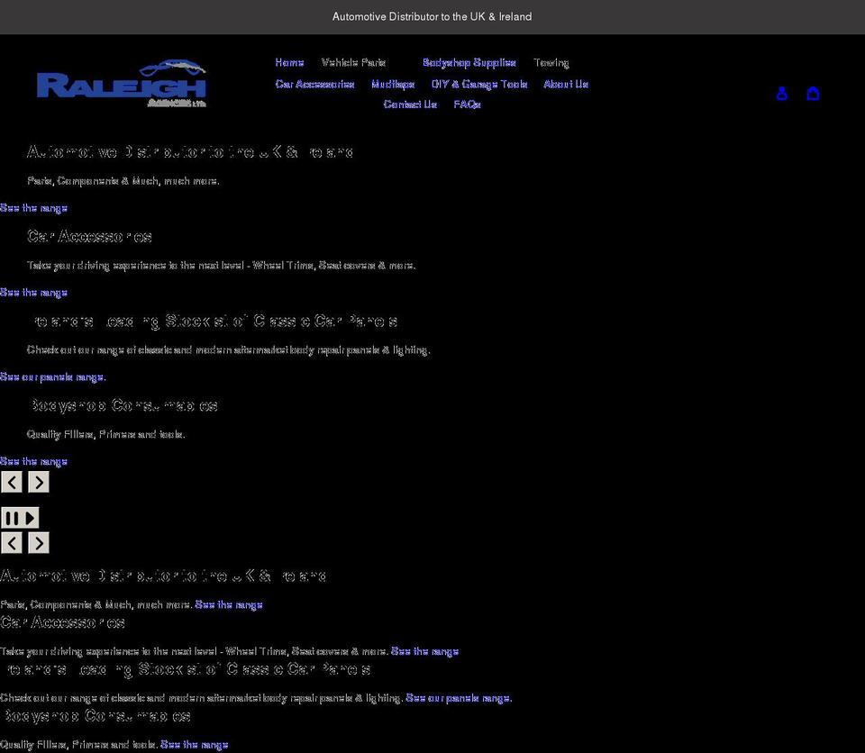 raleighagencies.com shopify website screenshot