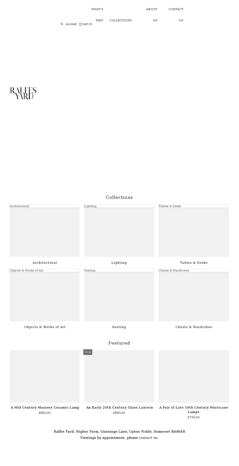 ralfesyard.com shopify website screenshot