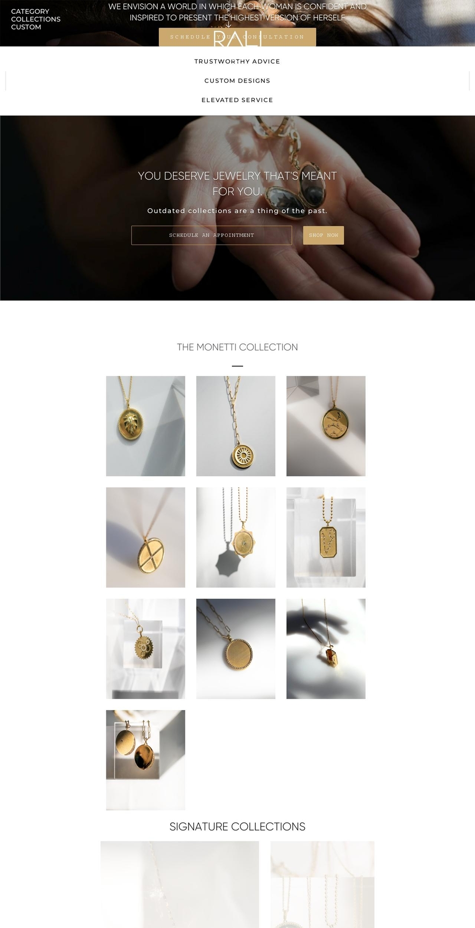 ralicouture.com shopify website screenshot