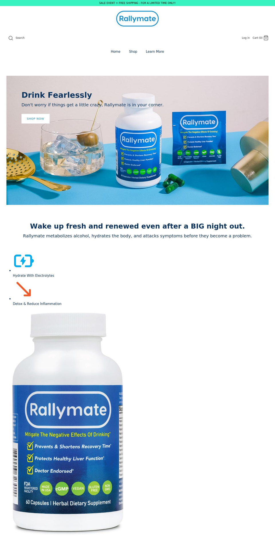 rallymate.com shopify website screenshot