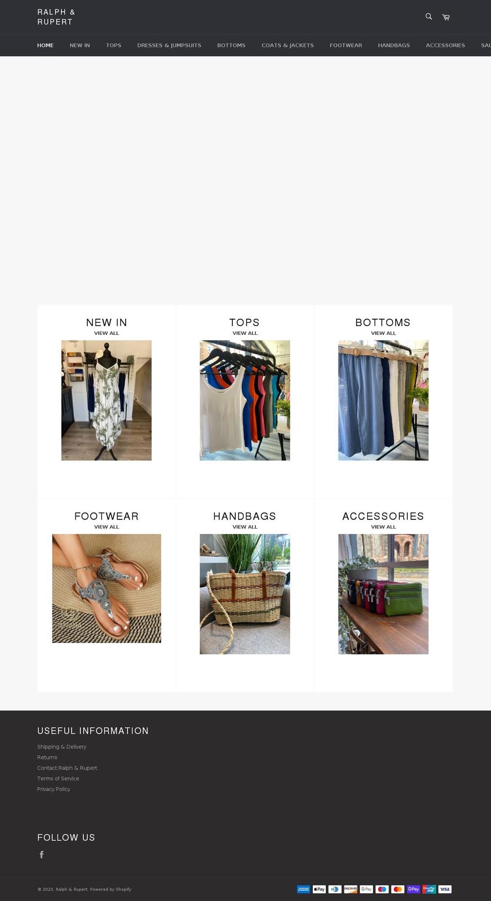 ralphandrupert.com shopify website screenshot