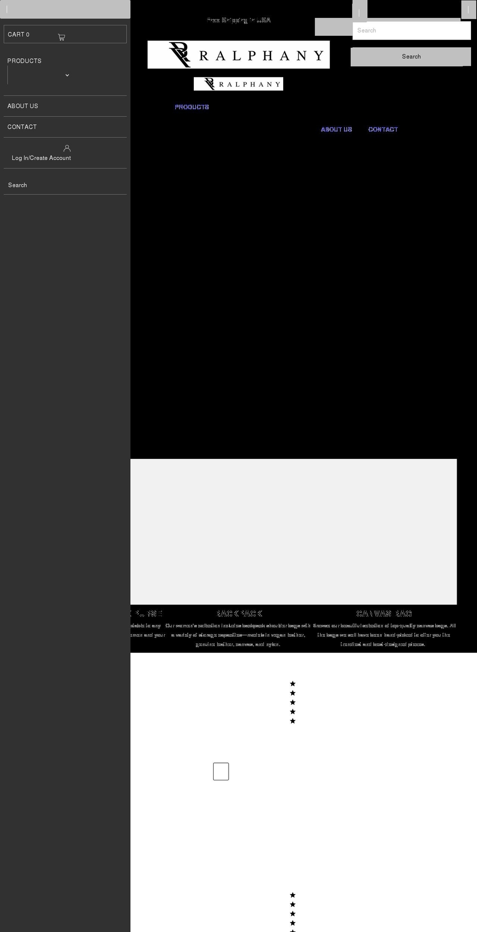 ralphany.com shopify website screenshot