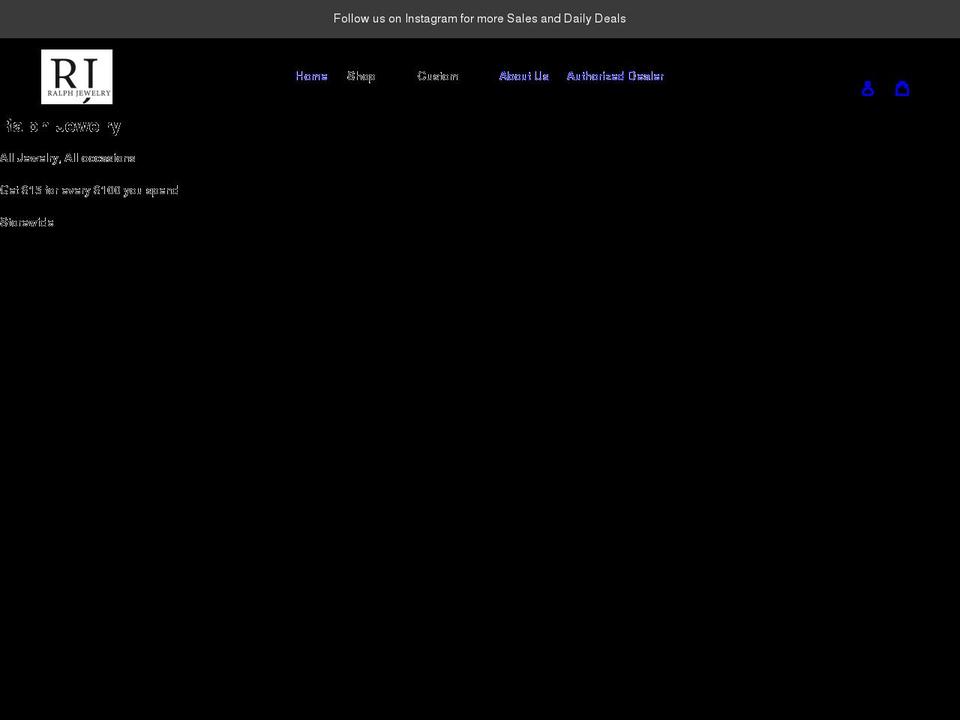 ralphsjewelry.com shopify website screenshot