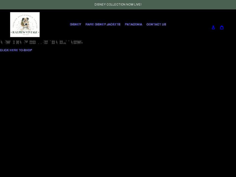 ralphsvintage.com shopify website screenshot