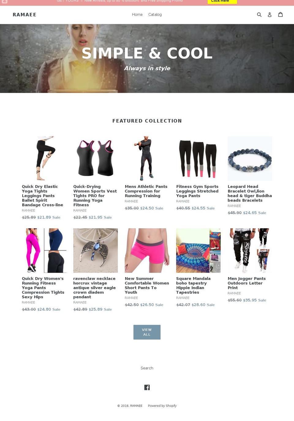 ramaee.com — Shopify storefront screenshot