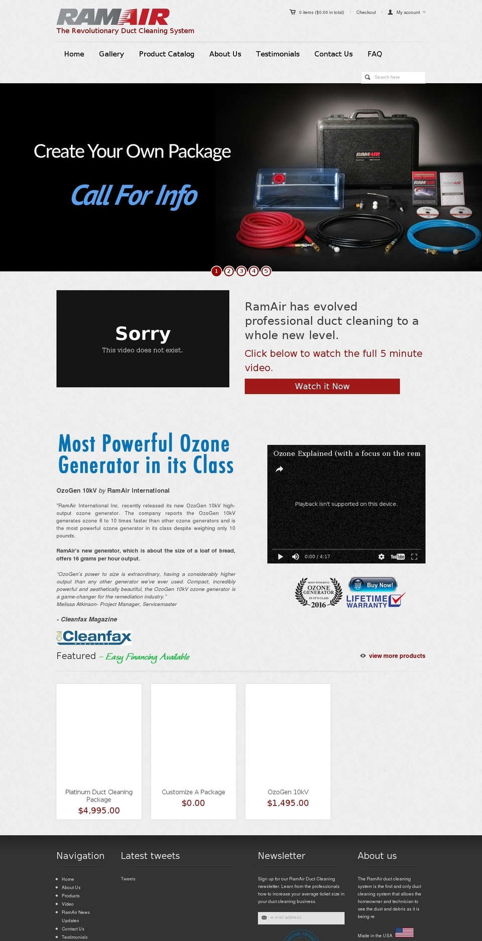 pandora Shopify theme site example ramairindustries.com