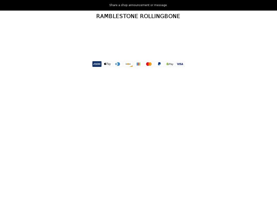 ramblestonerollingbone.com — Shopify storefront screenshot