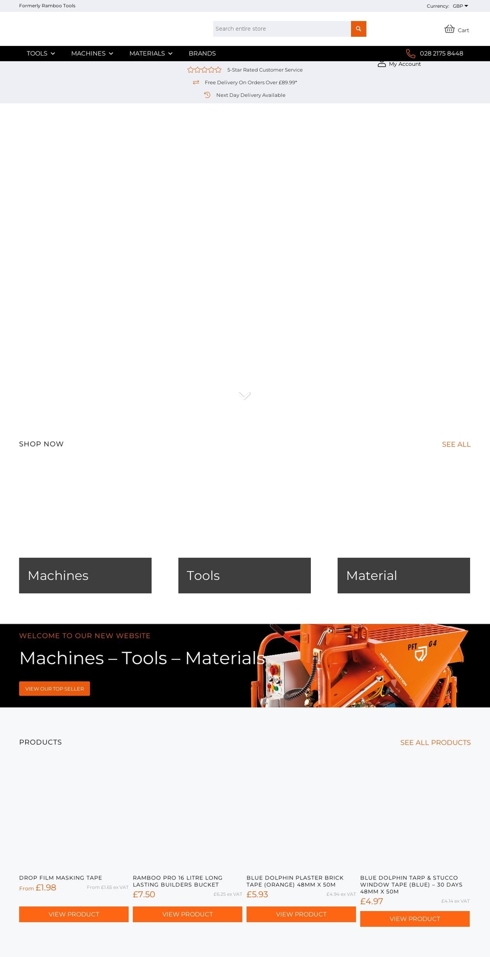 ramboo-tools Shopify theme site example rambootools.uk