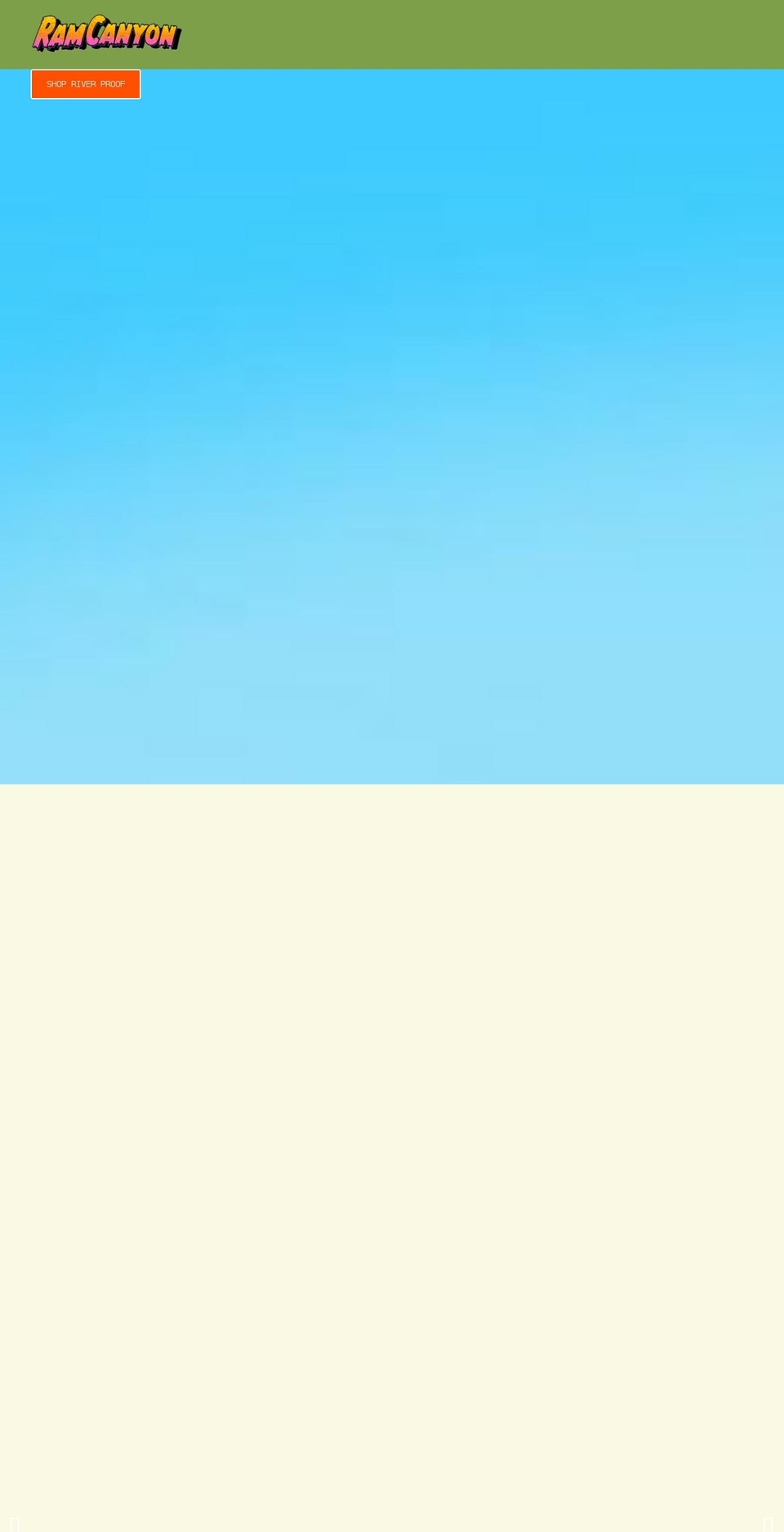 ramcanyon.com shopify website screenshot