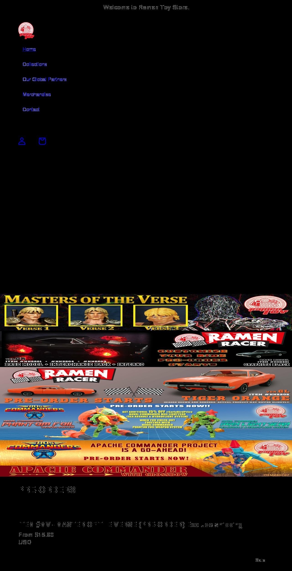 ramentoy.com shopify website screenshot