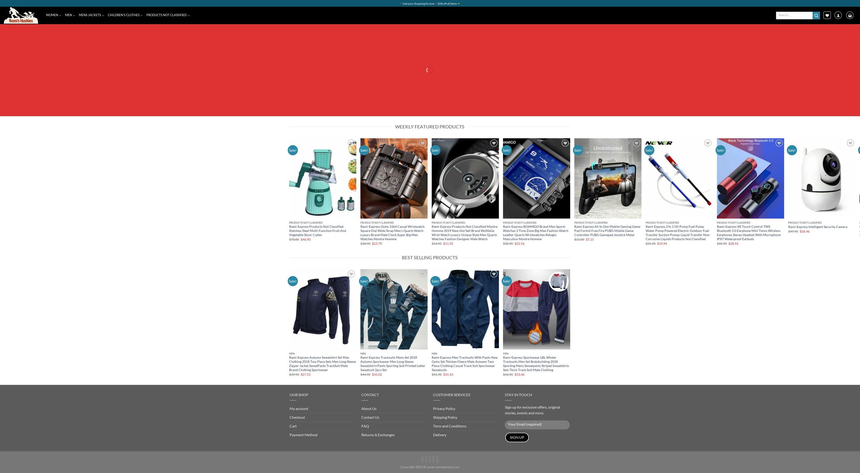 ramiexpress.com — Shopify storefront screenshot