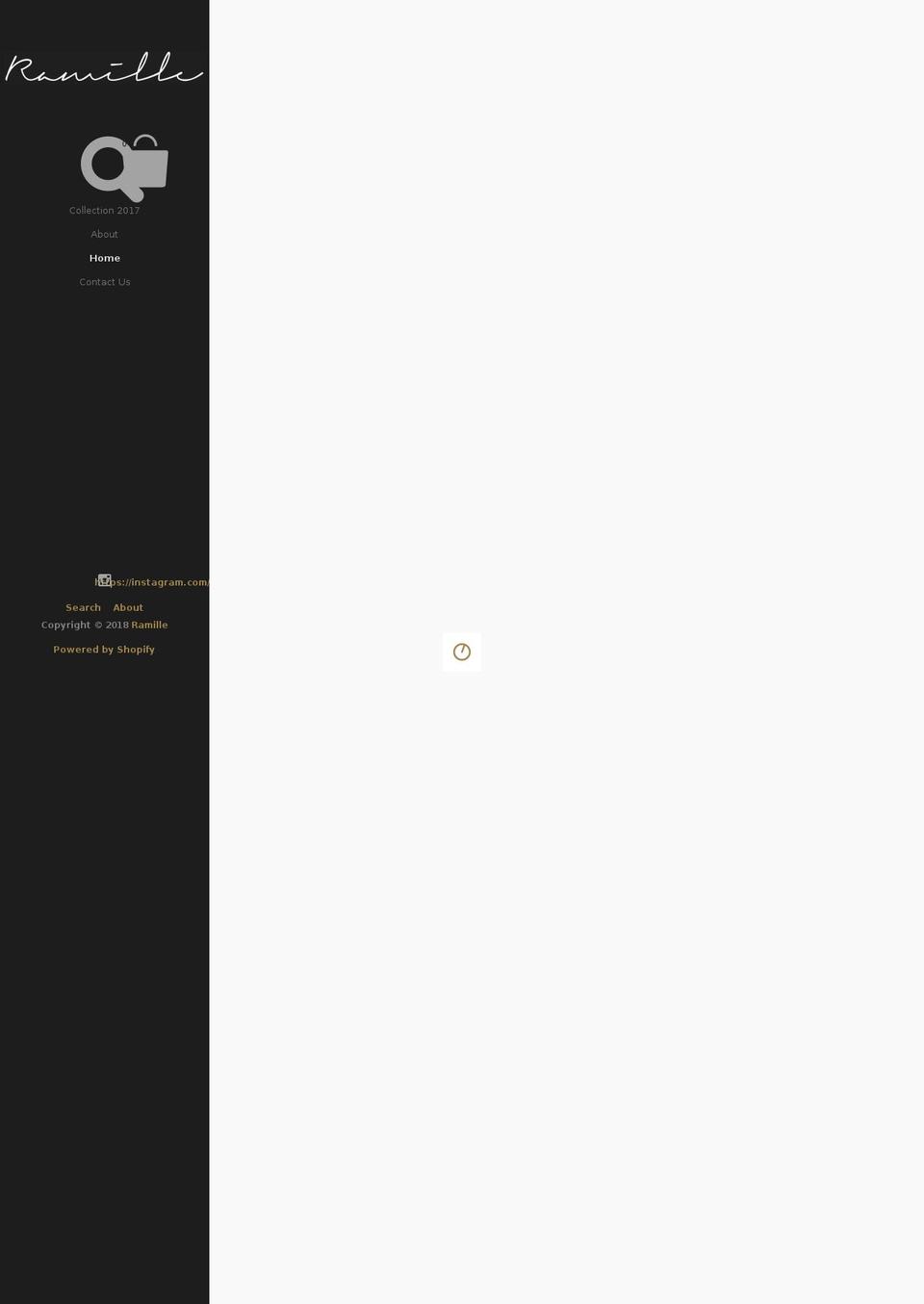 ramillefashion.com — Shopify storefront screenshot
