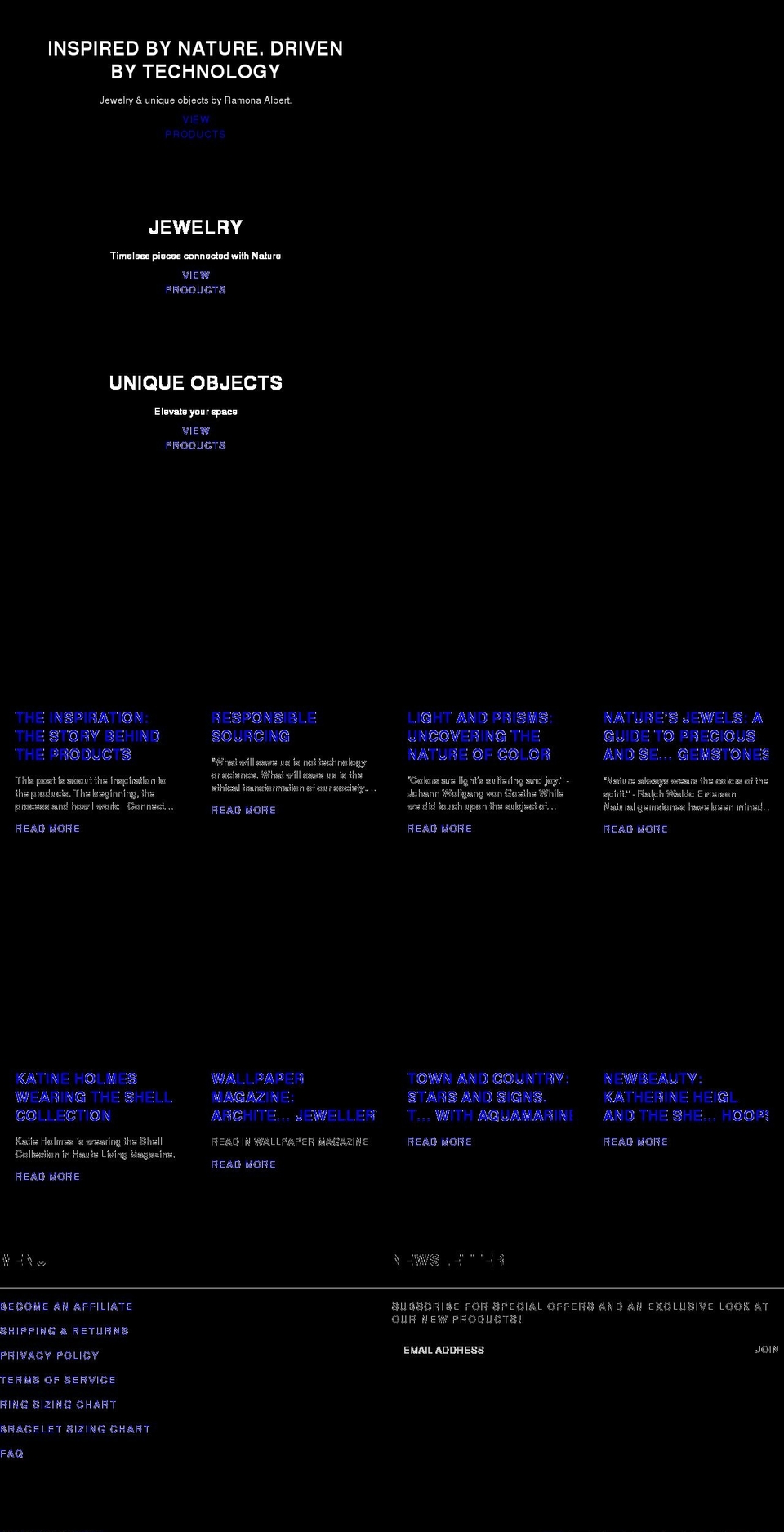 ramonaalbert.shop shopify website screenshot
