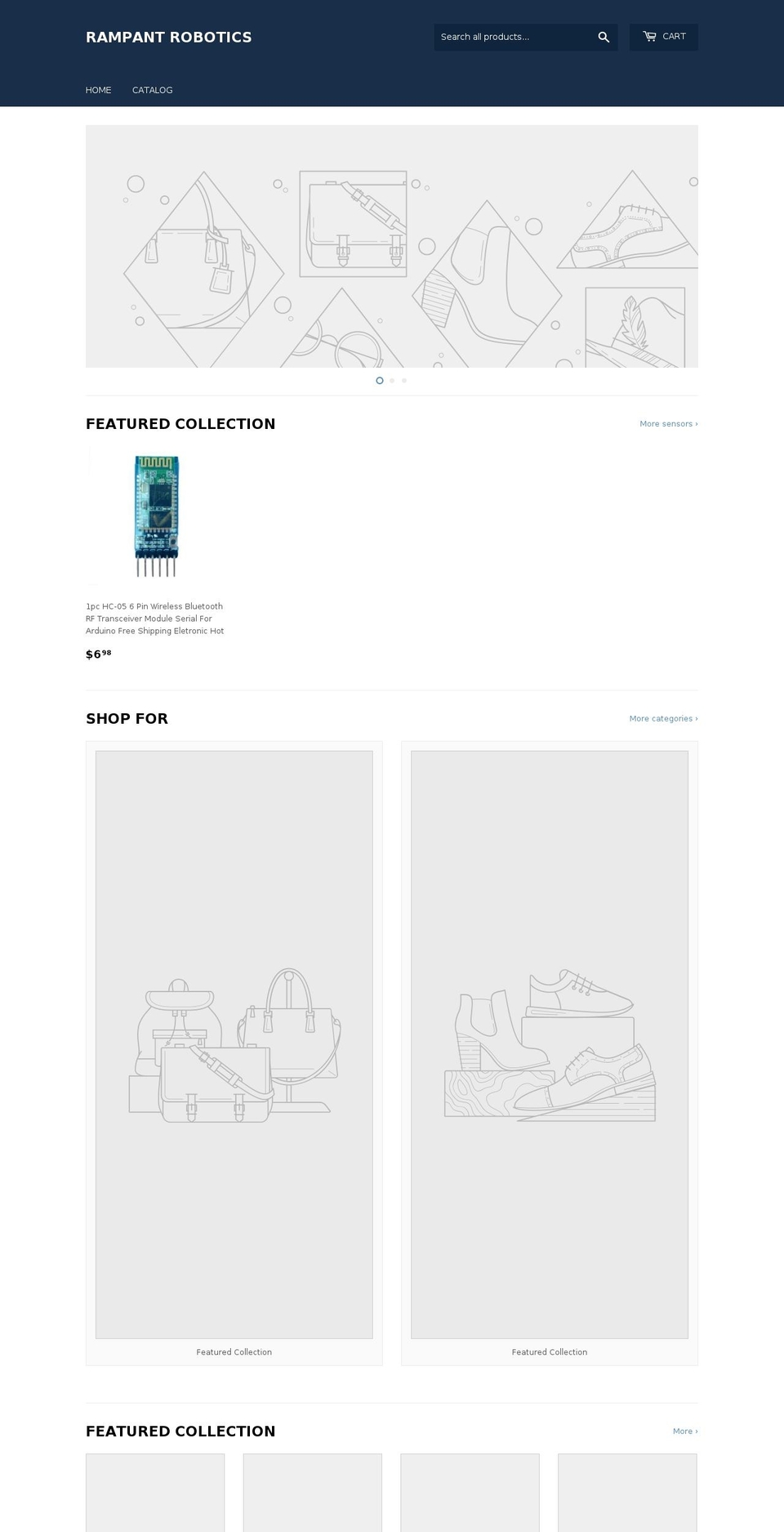 rampantrobotics.com — Shopify storefront screenshot