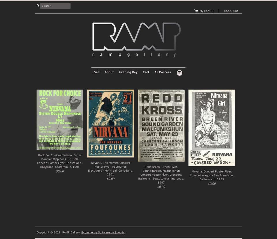 rampgallery.com shopify website screenshot
