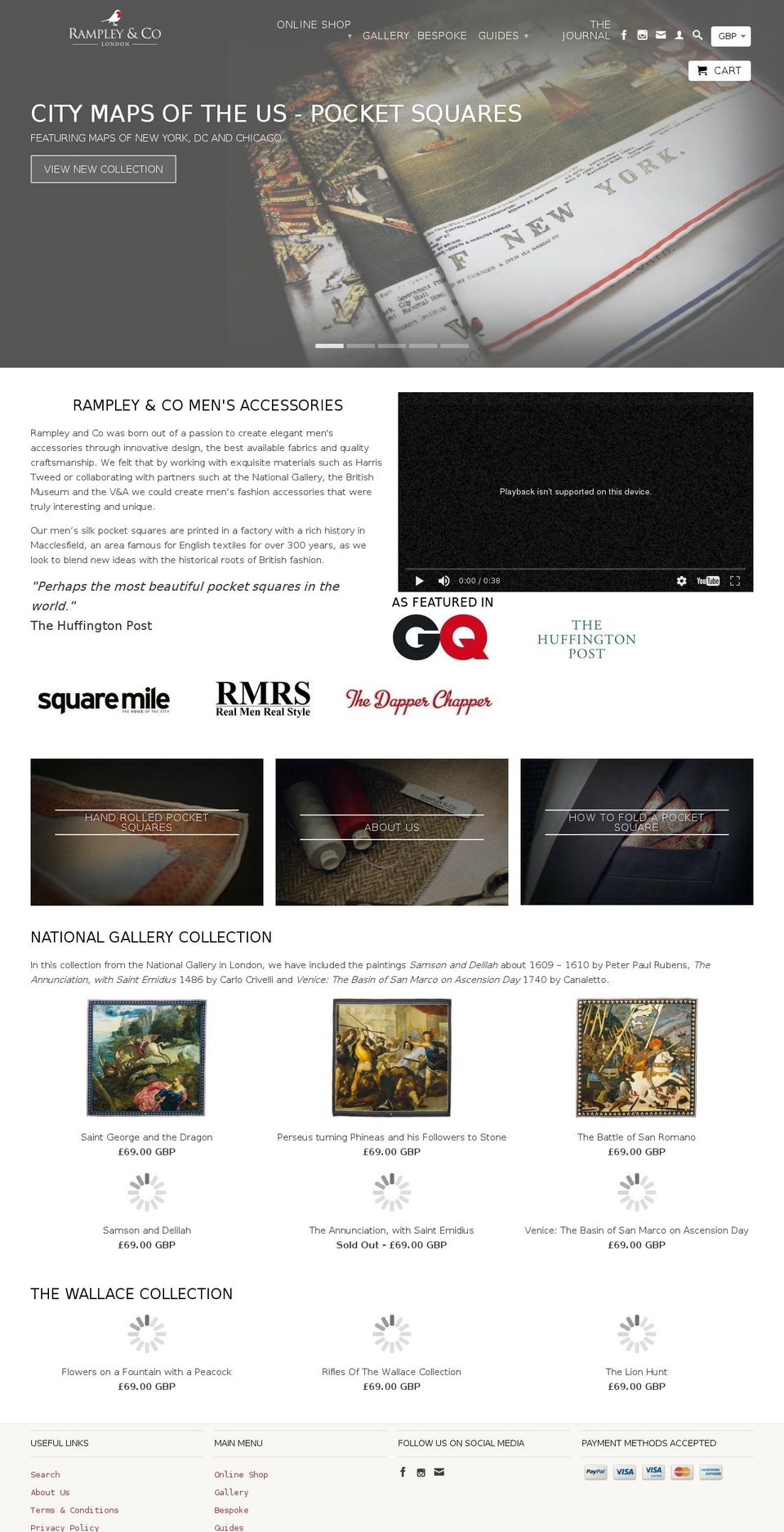 rampleyandco.com shopify website screenshot